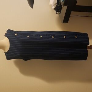 Karl Lagerfeld Blue Stripe Dress - Size 12